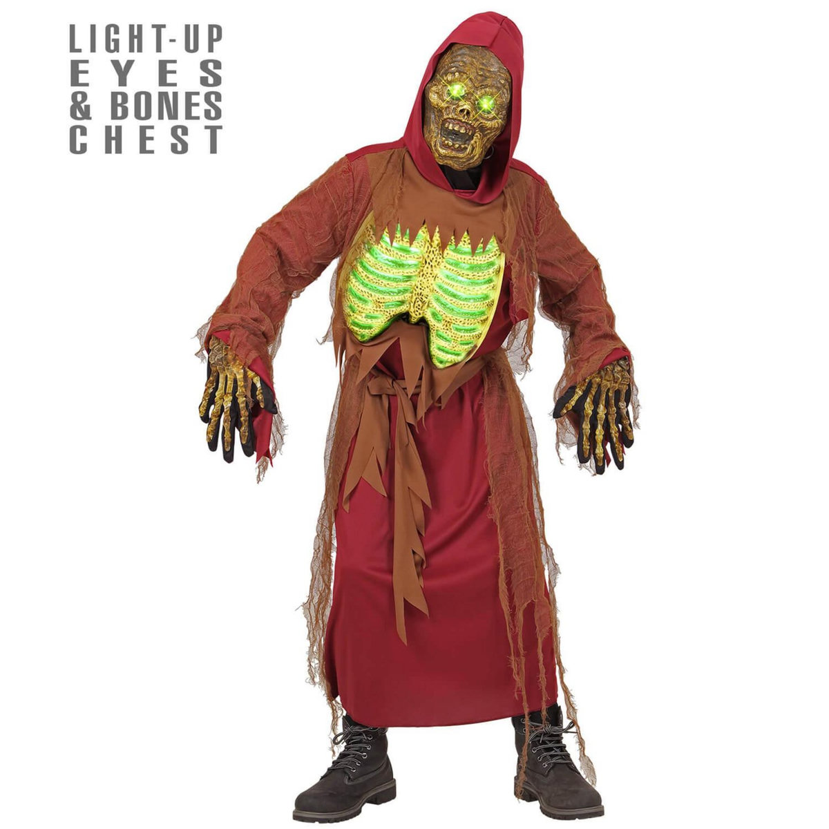 WIDMANN Déguisement de Zombie Squelette - Enfant - 11/13 ans (145 à 158 cm)