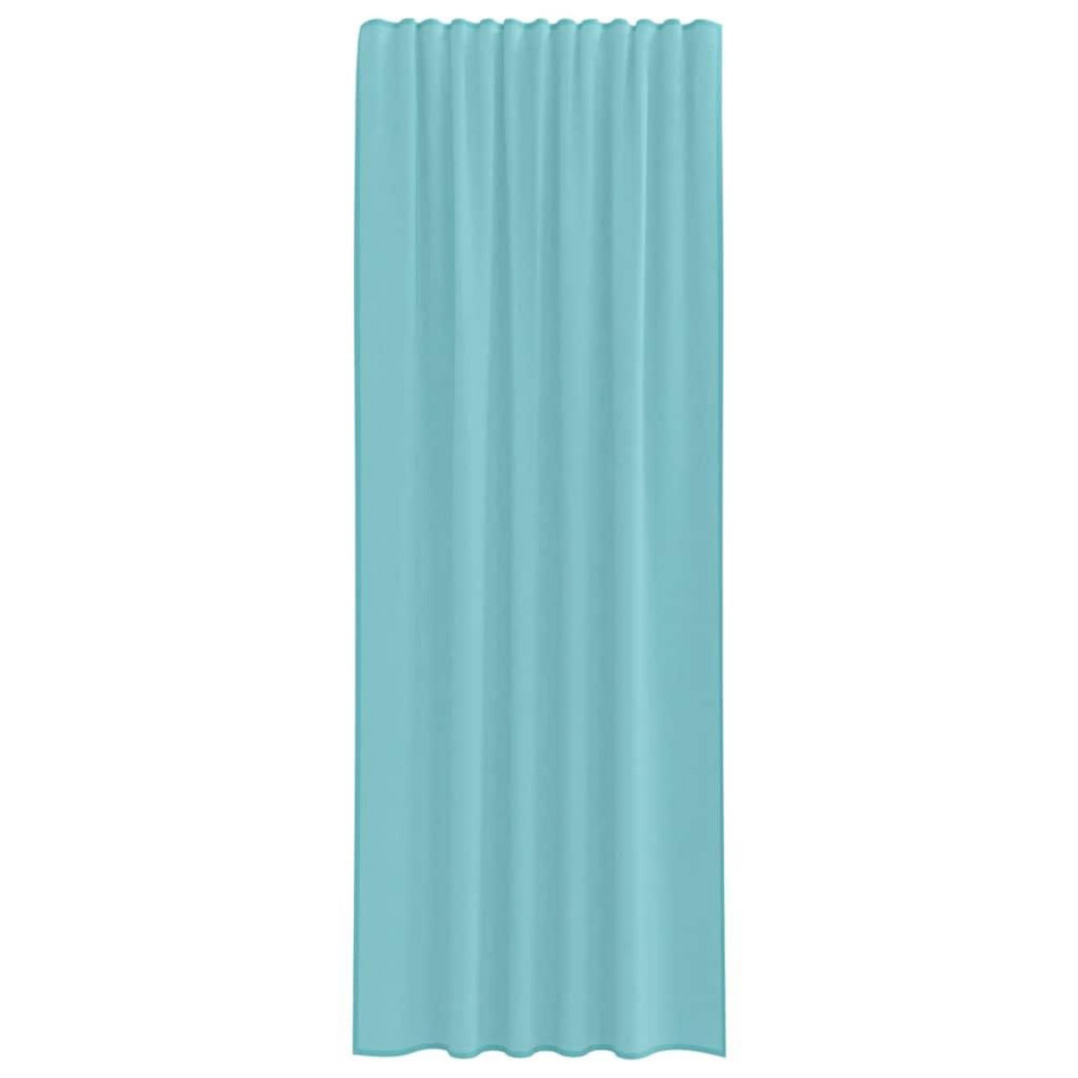 VIDAXL Rideaux en voile avec boucles 2 pcs turquoise 140x260 cm