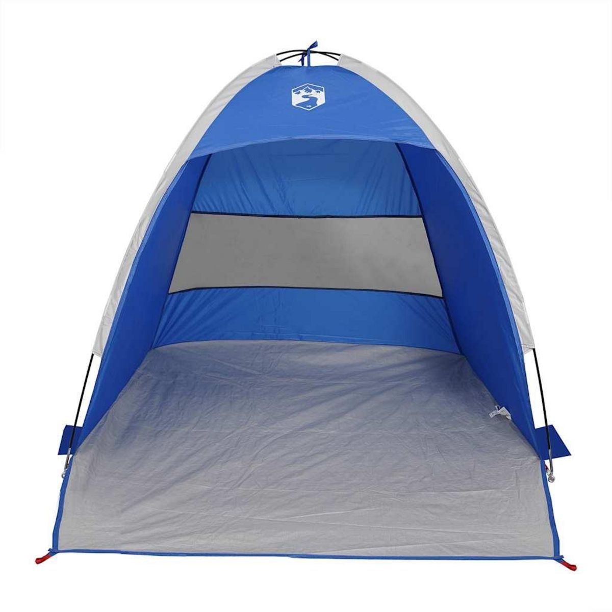 VIDAXL Tente de plage 3 personnes bleu azure impermeable