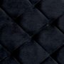 VIDAXL Banc 97 cm Noir Tissu de velours et acier inoxydable