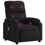 Voir la diapositive 2 : VIDAXL Fauteuil inclinable de massage noir tissu microfibre