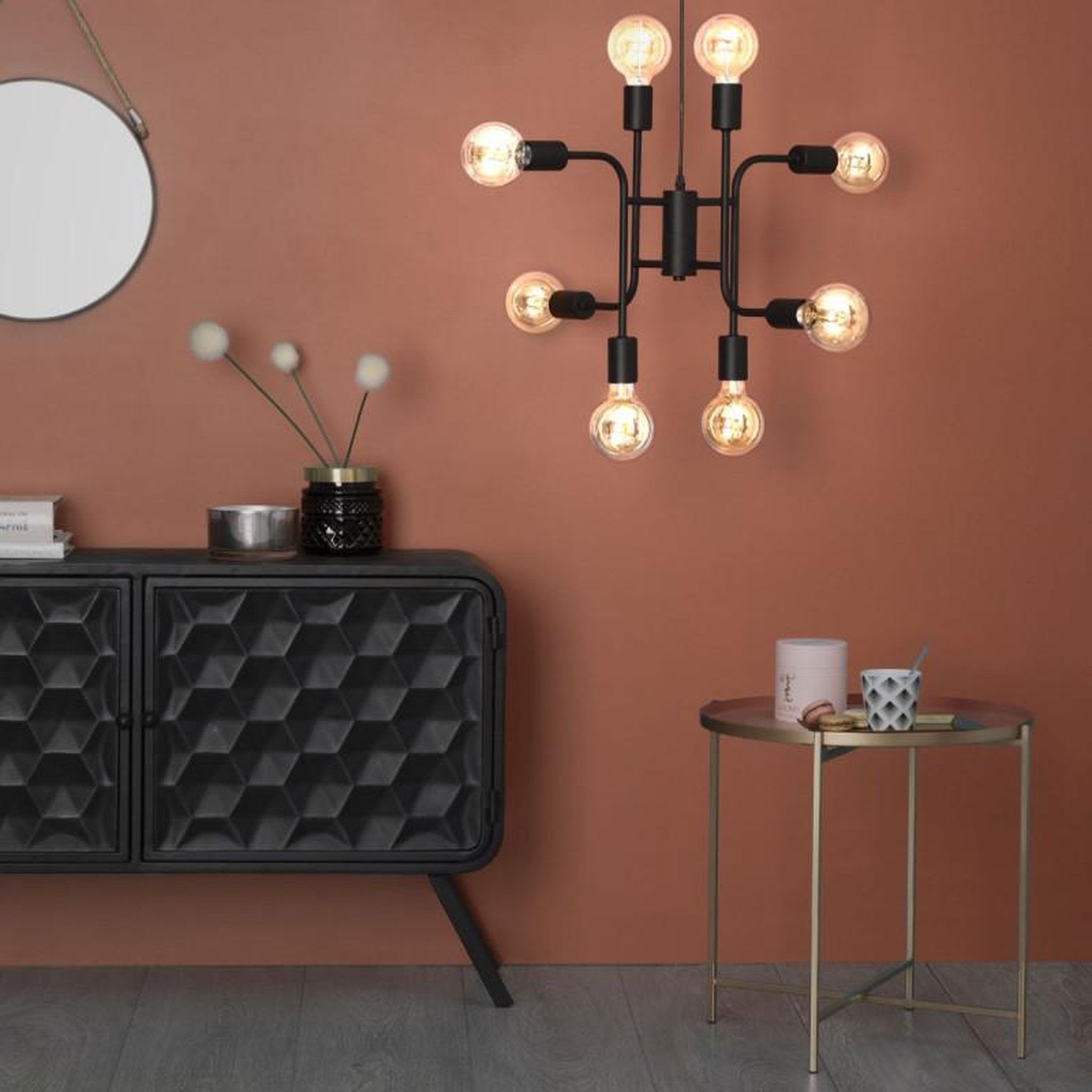 Voir la diapositive 4 : ATMOSPHERA Suspension métal  Cantor  8 ampoules / Diamètre 59 cm Atmosphera