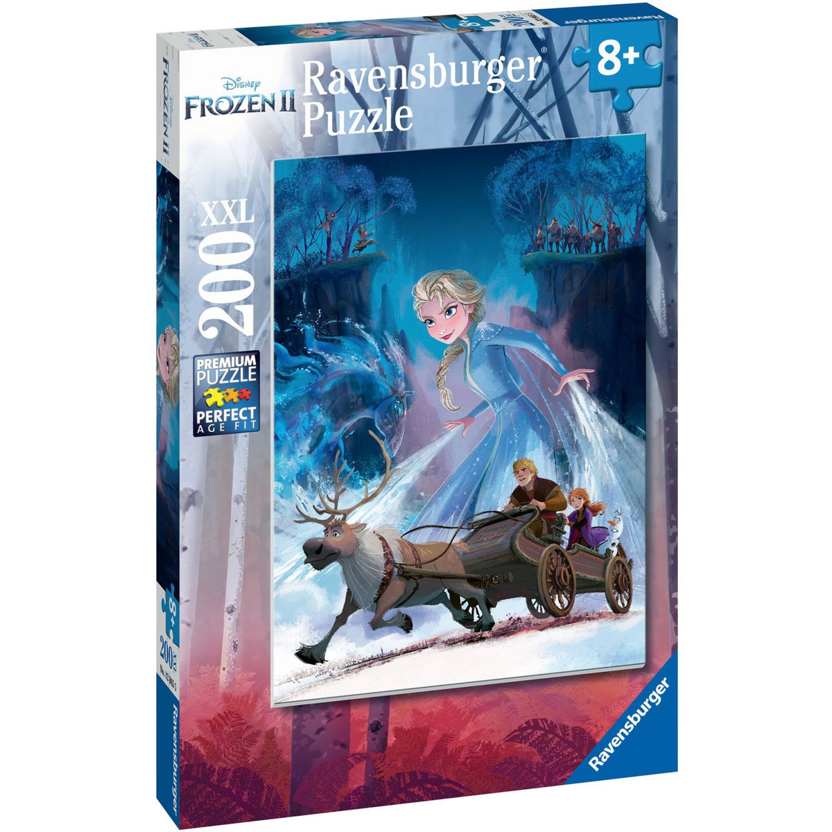 RAVENSBURGER Puzzle 200 pièces XXL - La forêt mystérieuse / Disney La Reine des Neiges 2