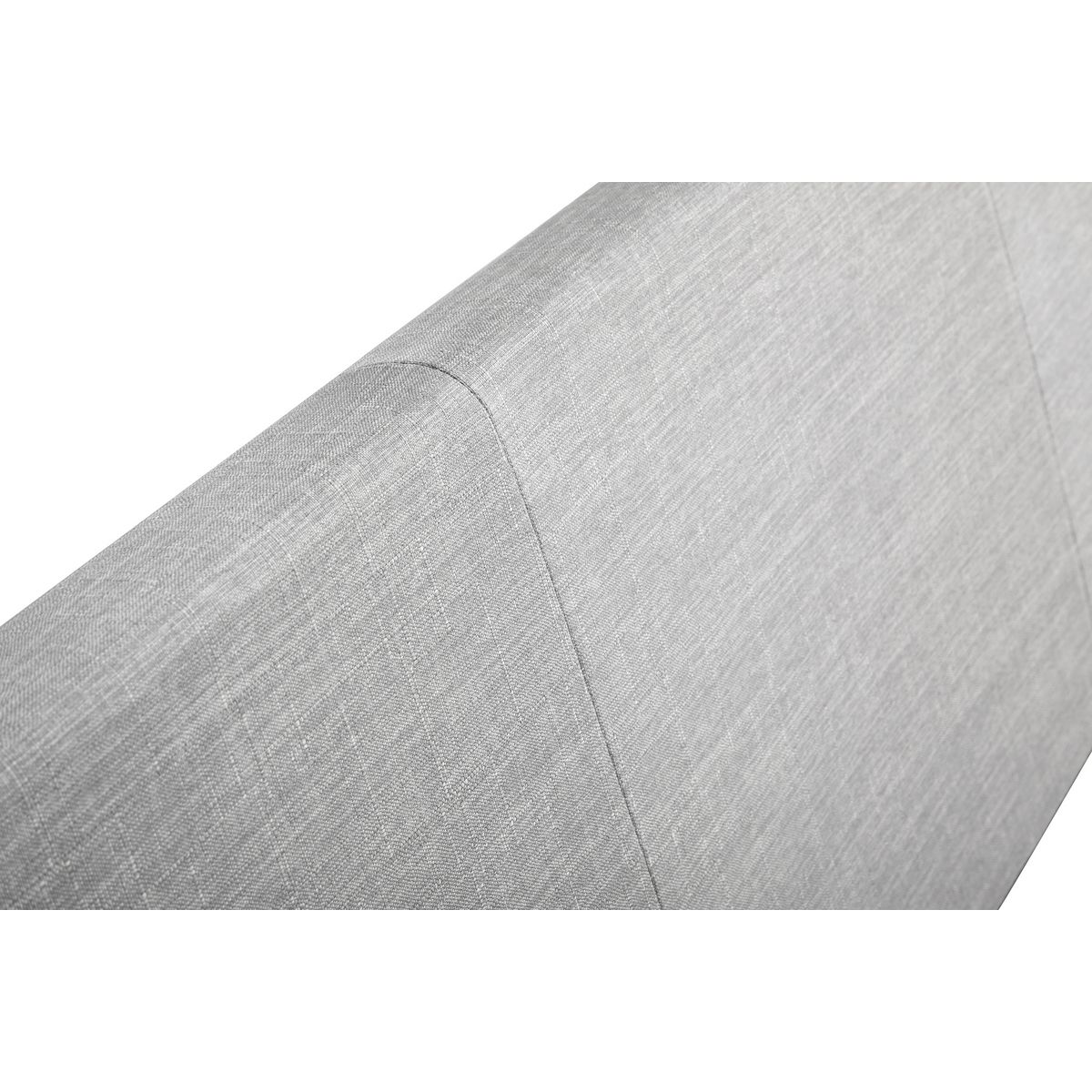 Lit scandinave tissu avec tête de lit et sommier 140x190 cm PORTIMAO