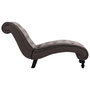 Voir la diapositive 5 : VIDAXL Chaise longue Velours Gris