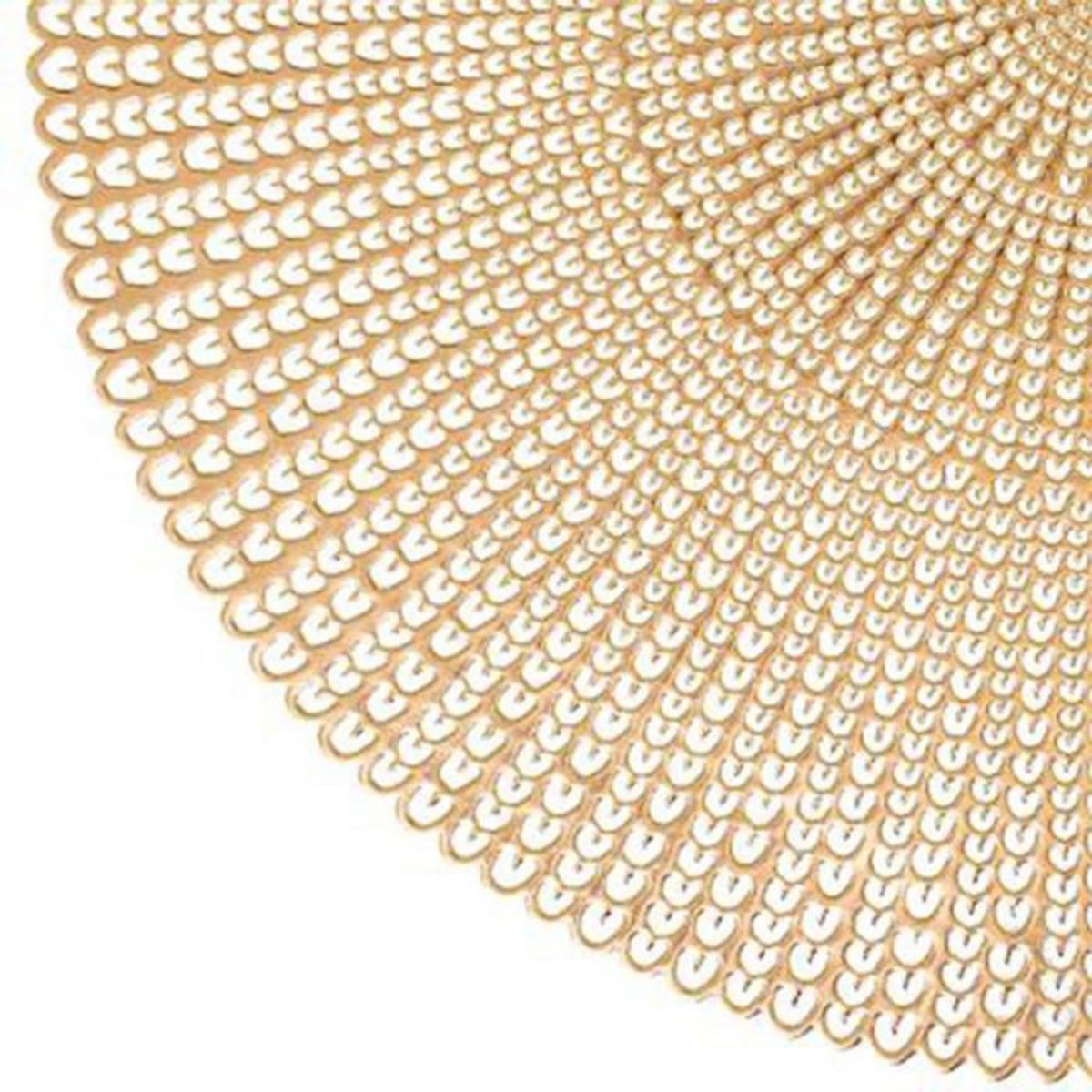 SECRET DE GOURMET Set de Table Rond Déco  Délicatesse  41cm Or