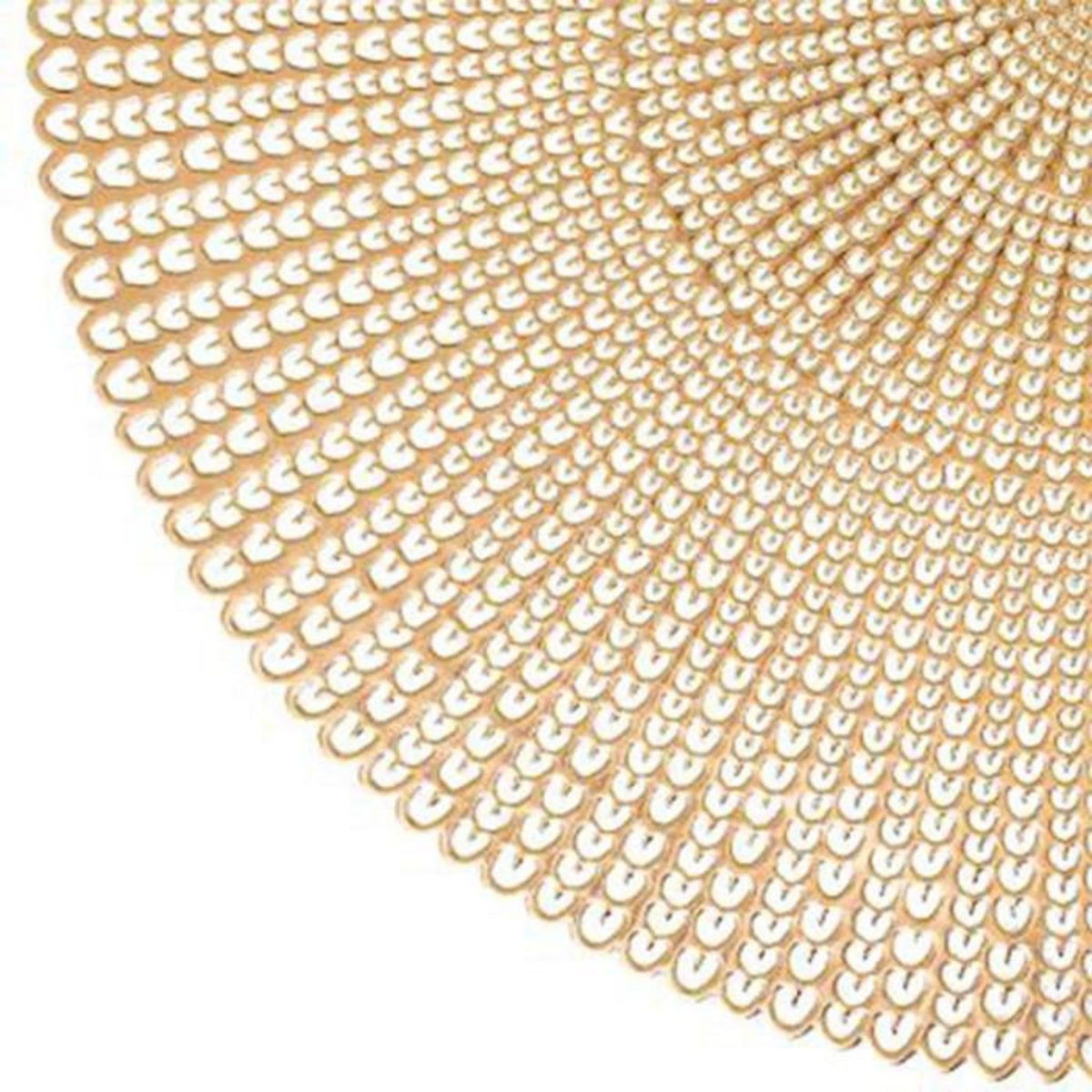 SECRET DE GOURMET Set de Table Rond Déco  Délicatesse  41cm Or