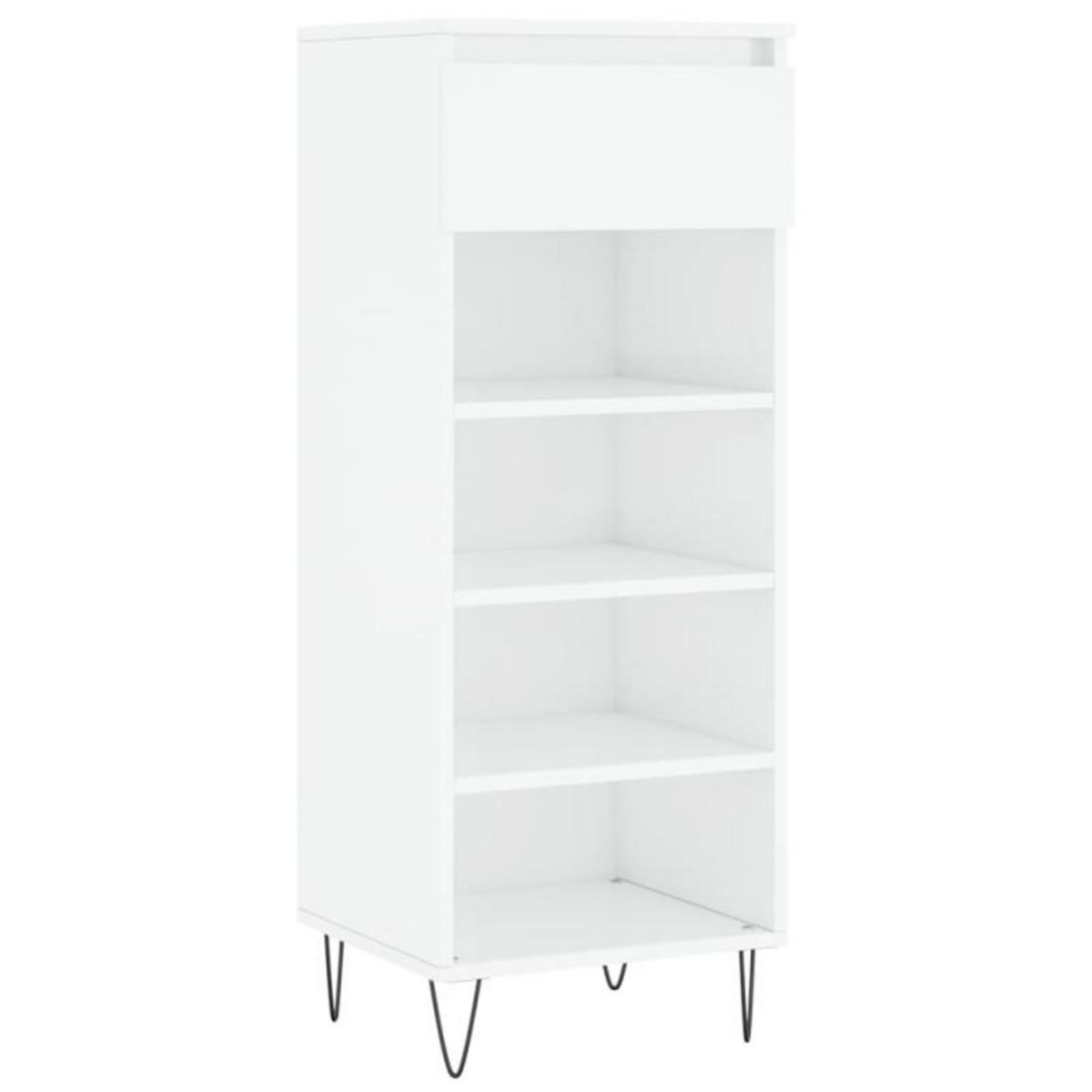 VIDAXL Armoire à chaussures Blanc brillant 40x36x105cm Bois ingénierie