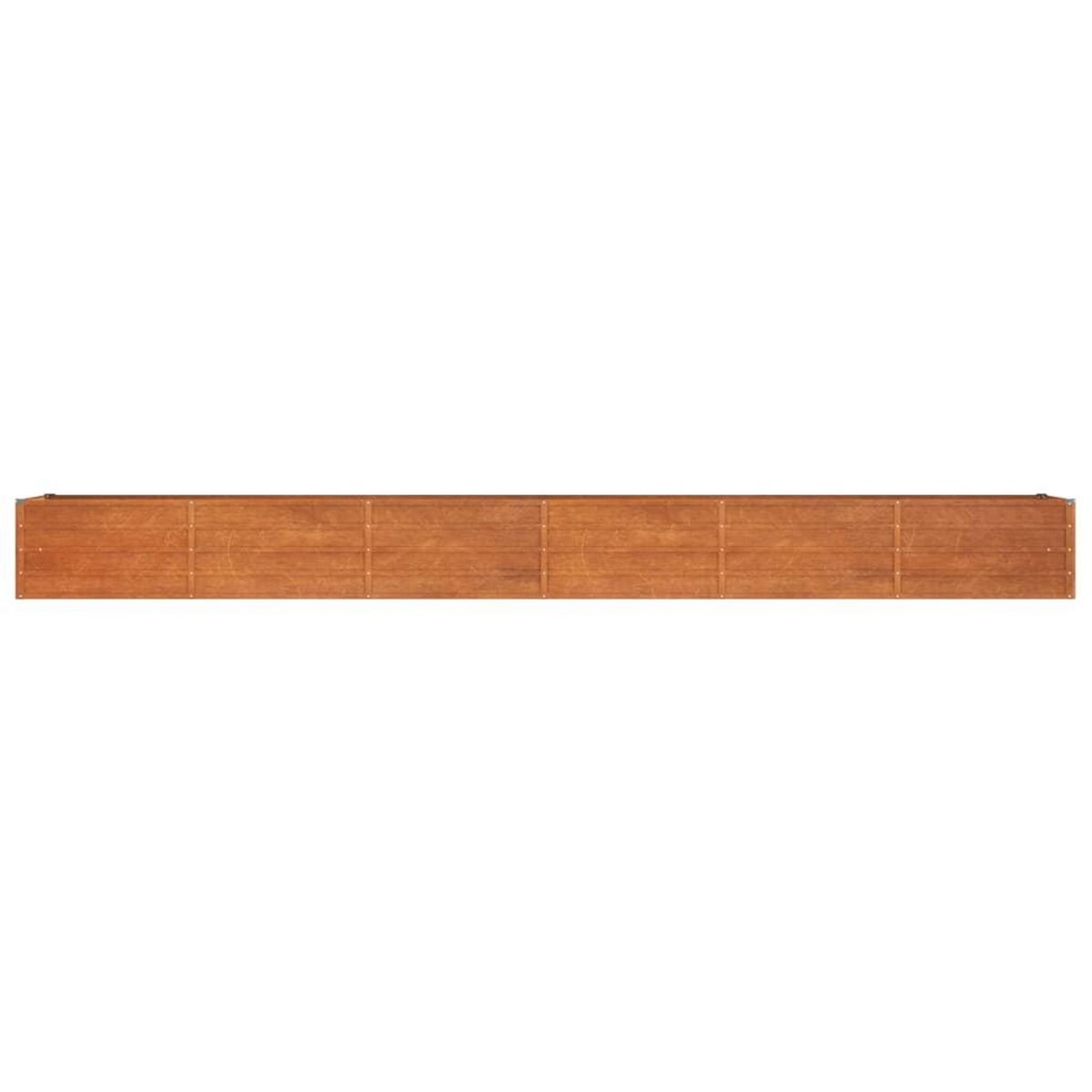 VIDAXL Lit sureleve de jardin rouille 480x80x45 cm acier corten