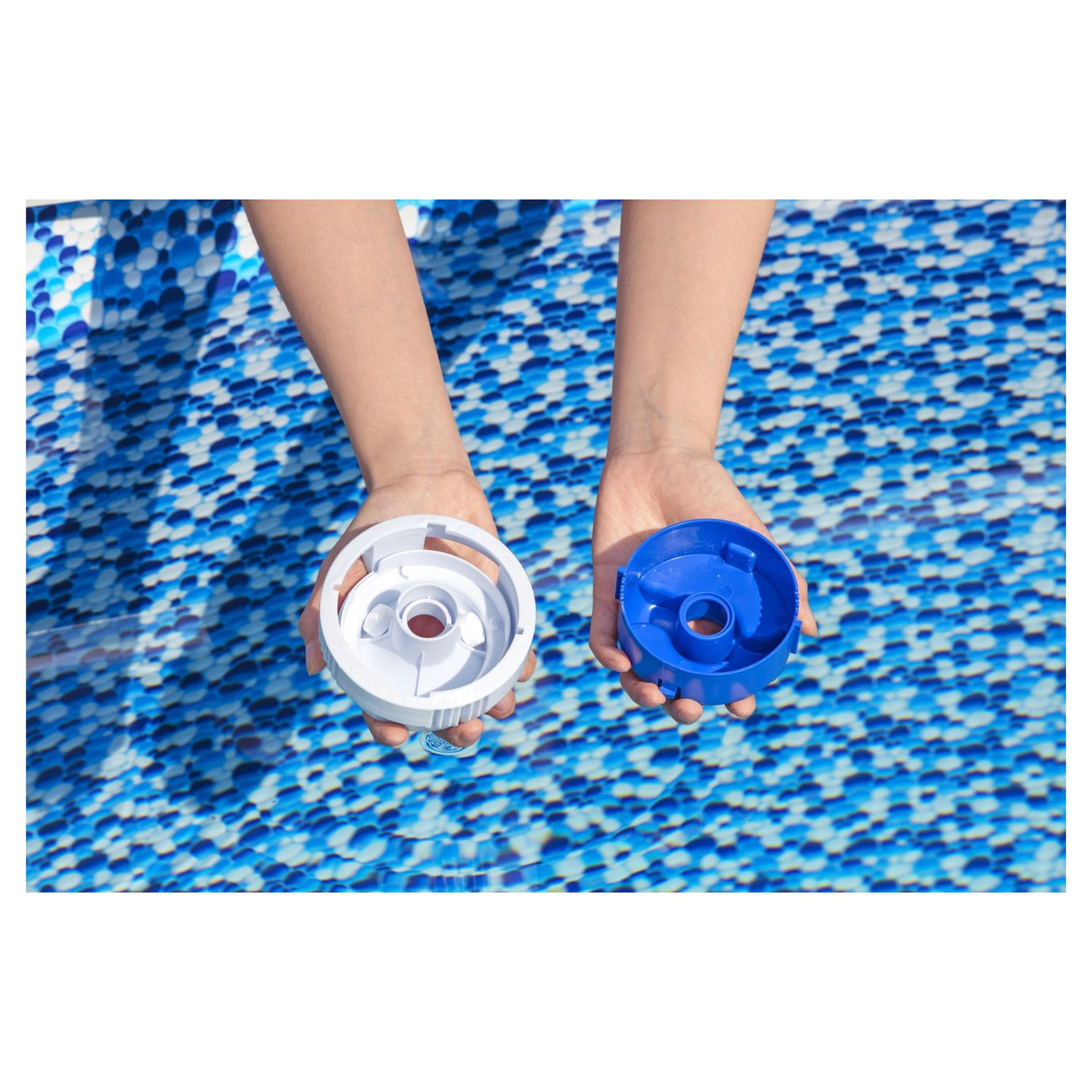 Voir la diapositive 5 : BESTWAY Piscine hors sol acier ovale - 500x360x120cm - HYDRIUM