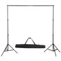 Voir la diapositive 3 : VIDAXL Kit de studio photo avec eclairage toile de fond et reflecteur