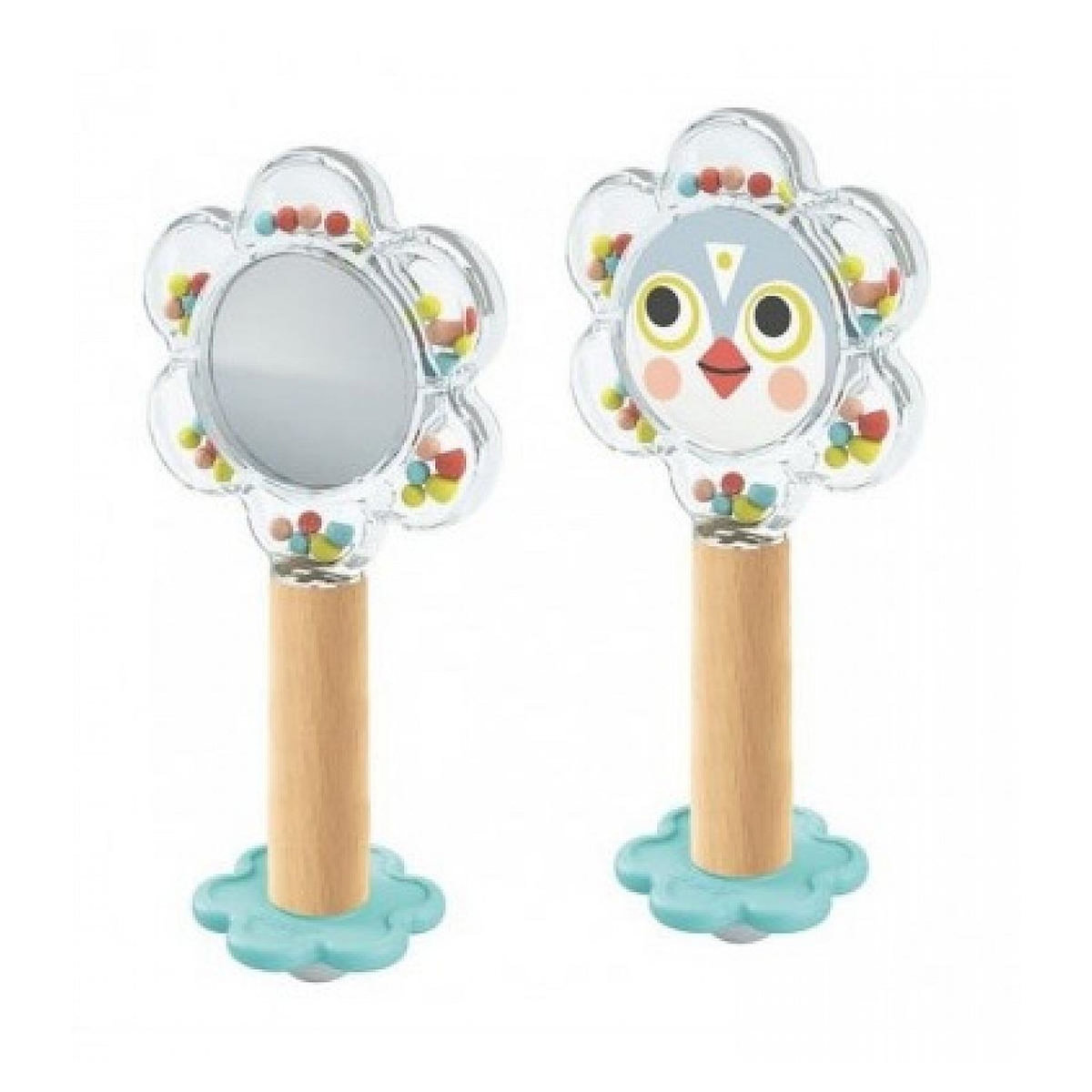 Djeco Hochet Miroir Baby Flower