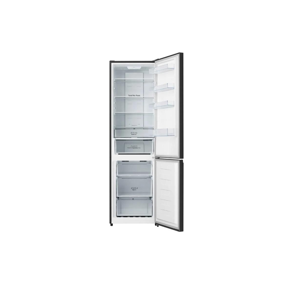 Hisense Réfrigérateur combiné 60cm 336l nofrost inox noir - FCN331AFD