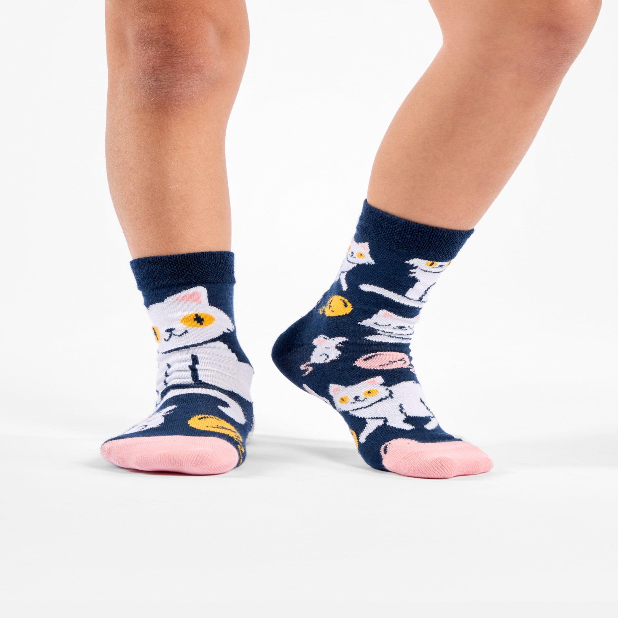 Voir la diapositive 3 : DEDOLES Chaussettes enfants chatons ludiques
