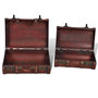 Voir la diapositive 5 : VIDAXL Coffre de rangement vintage Bois Marron 2 pcs