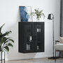 Voir la diapositive 3 : VIDAXL Armoire murale noir 69,5x34x90 cm