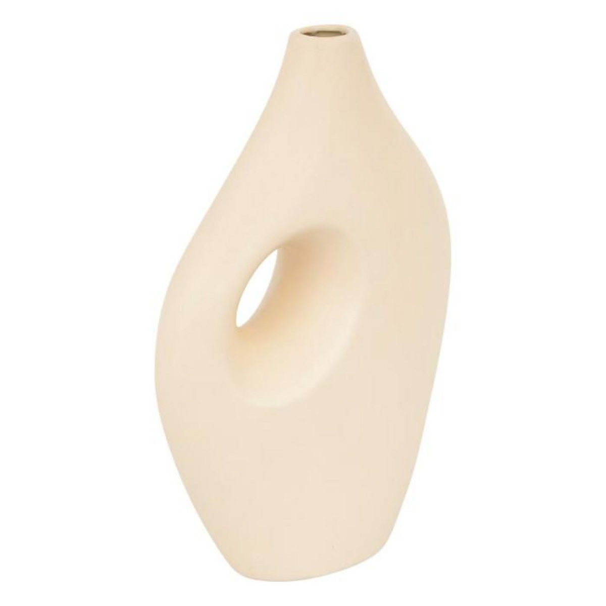 ATMOSPHERA Vase Design en Dolomite  Nola  30cm Beige