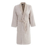 Sensei Maison Peignoir col châle velours CHEVRON. Coloris disponibles : Beige