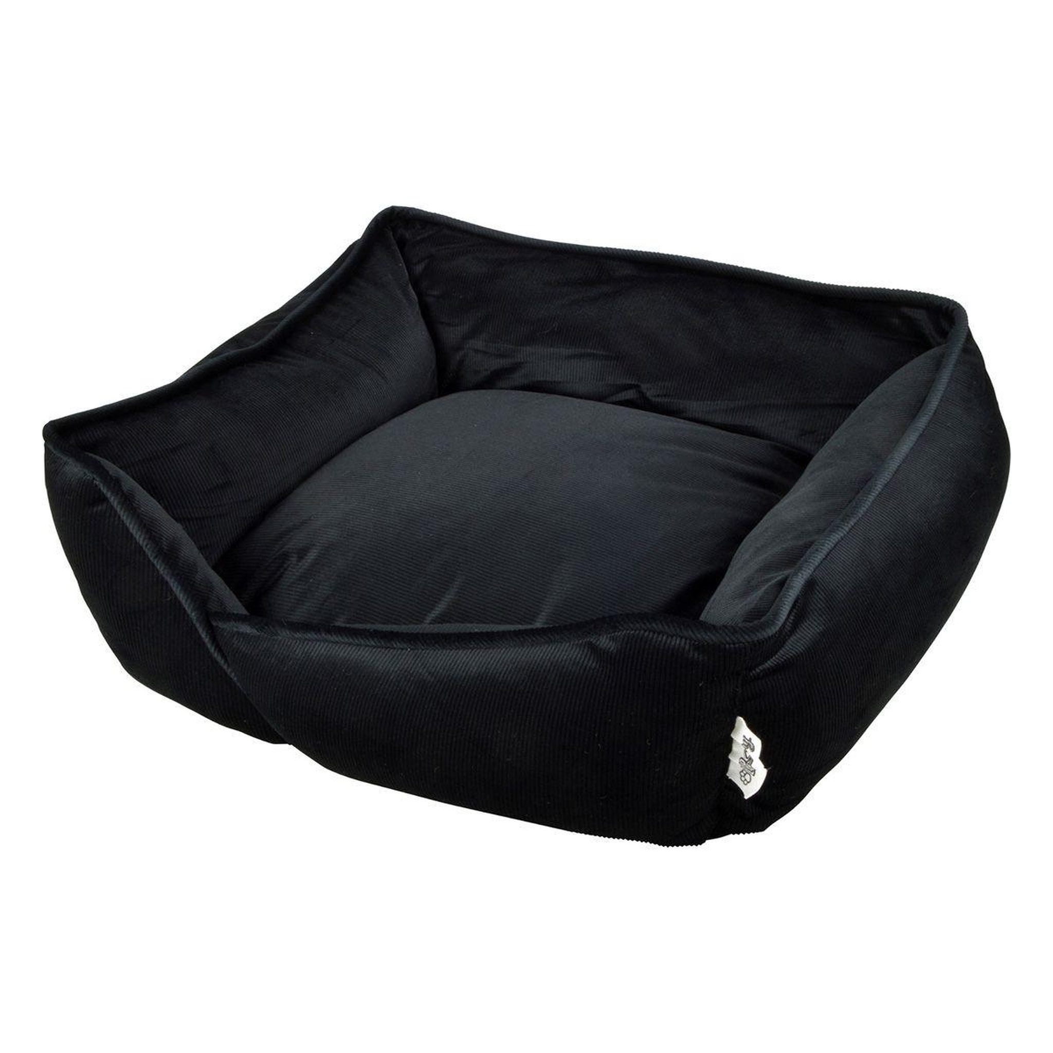 Voir la diapositive 1 : LOVE STORY Panier chien & chat velours  crafty  75cm noir