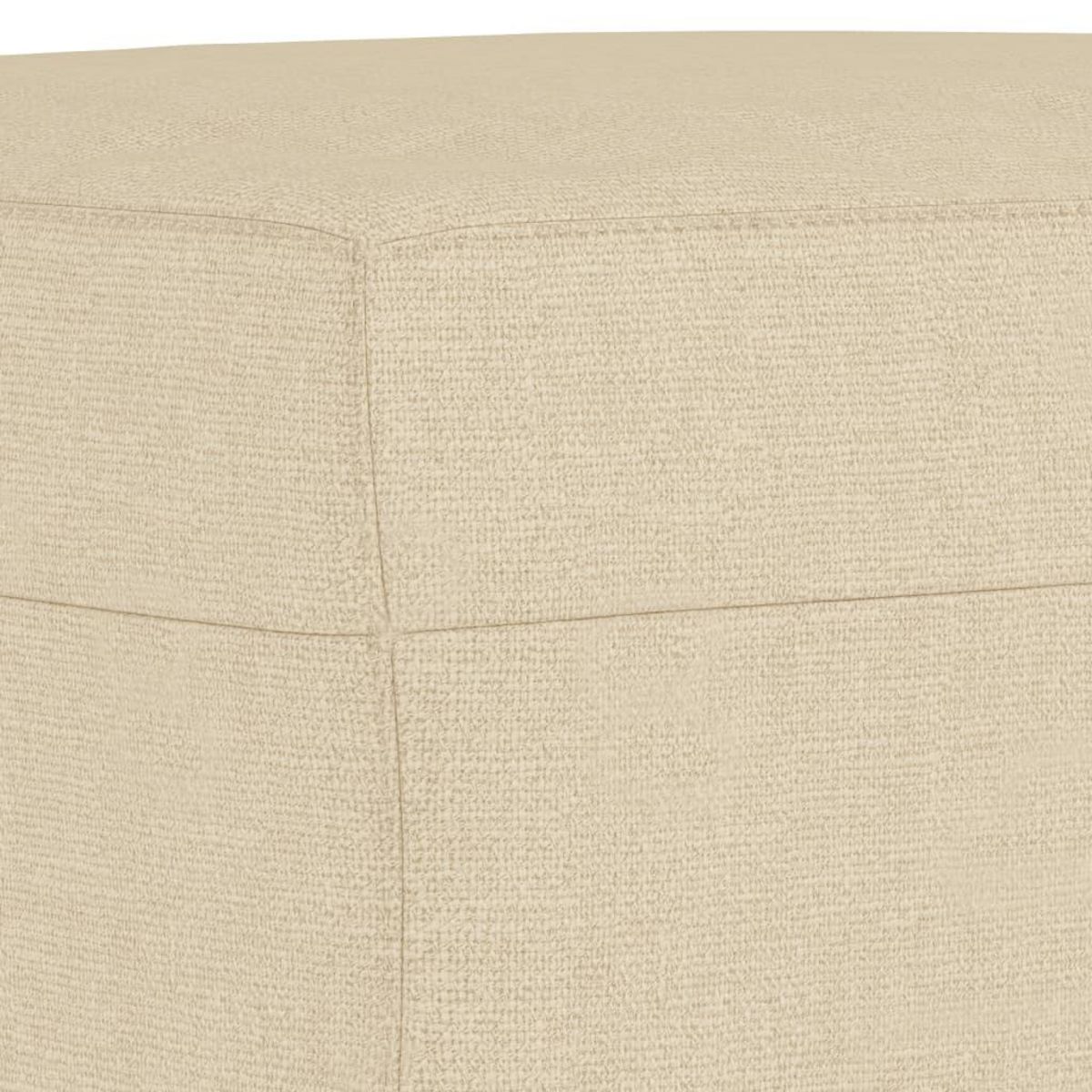 VIDAXL Repose-pied Creme 60x50x41 cm Tissu