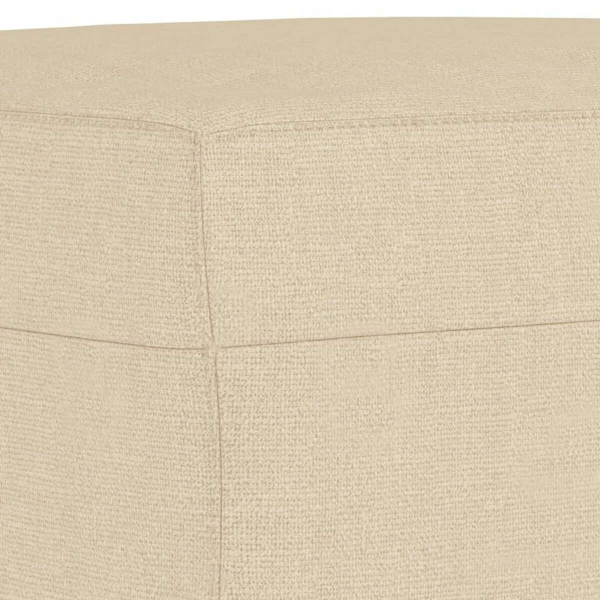 VIDAXL Repose-pied Creme 60x50x41 cm Tissu