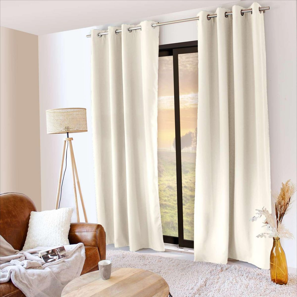 TOILINUX Rideau thermique Glacier