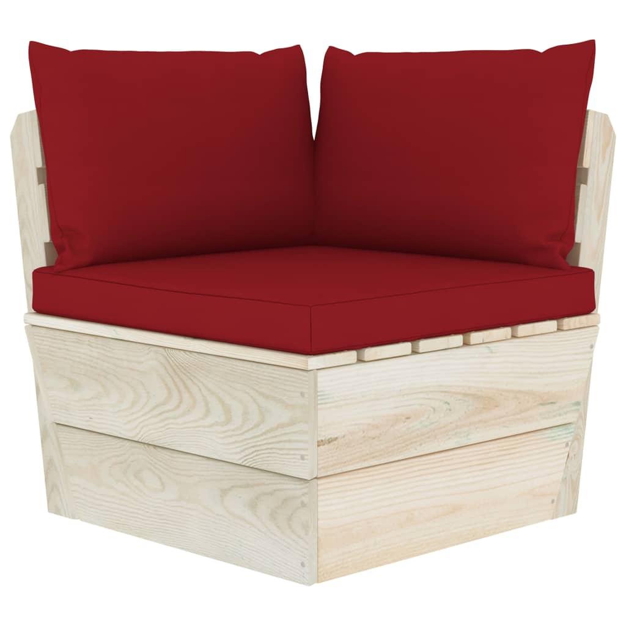 Voir la diapositive 4 : VIDAXL Salon de jardin palette 10 pcs avec coussins bois d'epicea