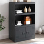 Voir la diapositive 1 : VIDAXL Buffet anthracite 67x39x107 cm acier