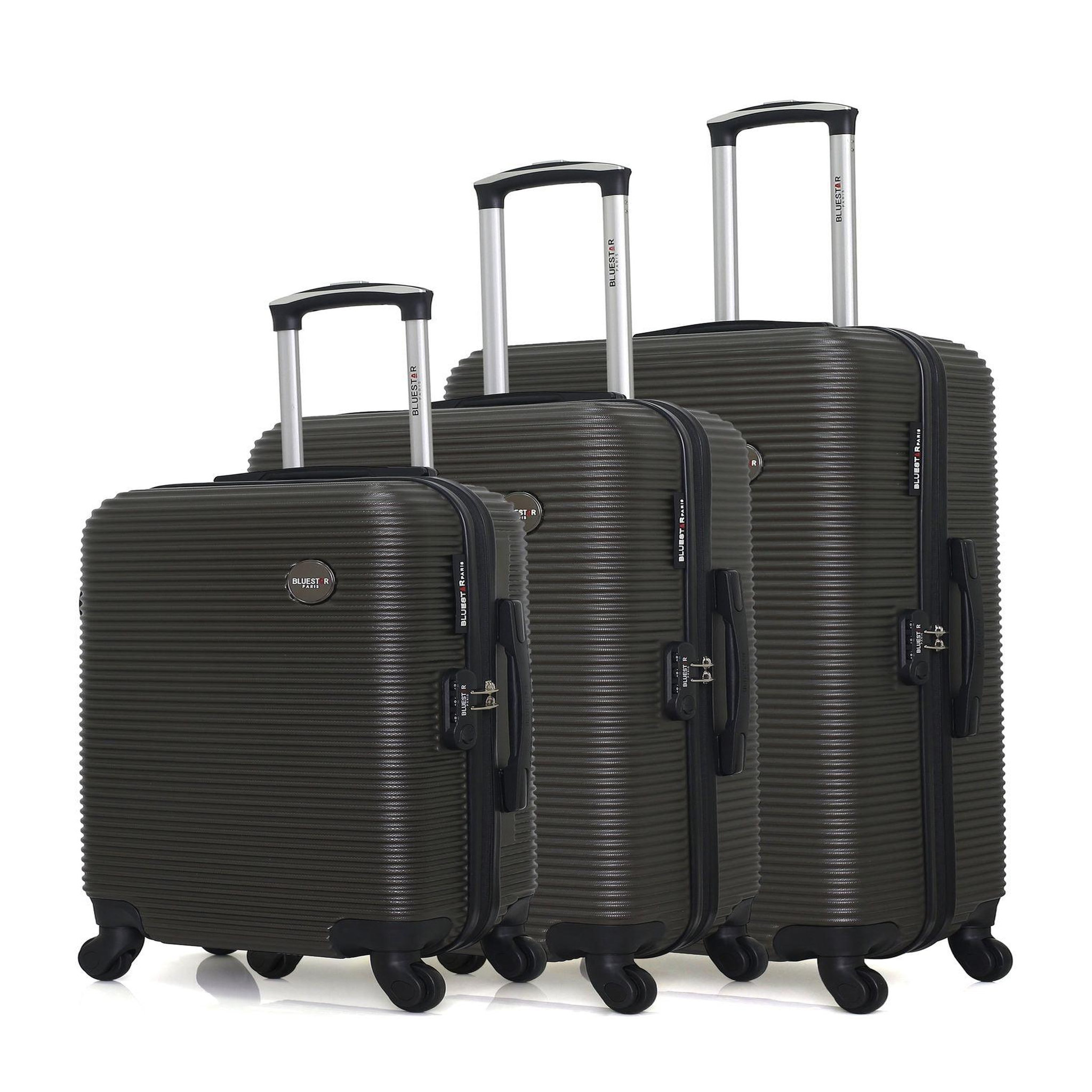 BLUESTAR Bluestar - set de 3 abs london 4 roues. Coloris disponibles : Gris, Beige
