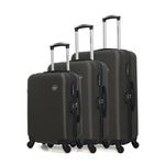 BLUESTAR BLUESTAR - SET DE 3 ABS LONDON 4 Roues. Coloris disponibles : Gris, Beige, Noir