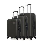 BLUESTAR BLUESTAR - SET DE 3 ABS LONDON 4 Roues. Coloris disponibles : Noir, Gris, Beige