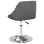 Voir la diapositive 5 : VIDAXL Chaises pivotantes a manger lot de 4 Gris fonce Velours