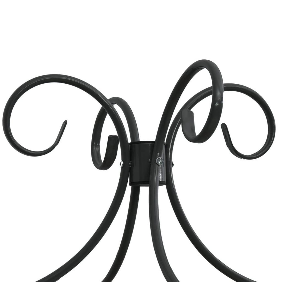 VIDAXL Cadre de lit a baldaquin Noir Metal 120 x 200 cm