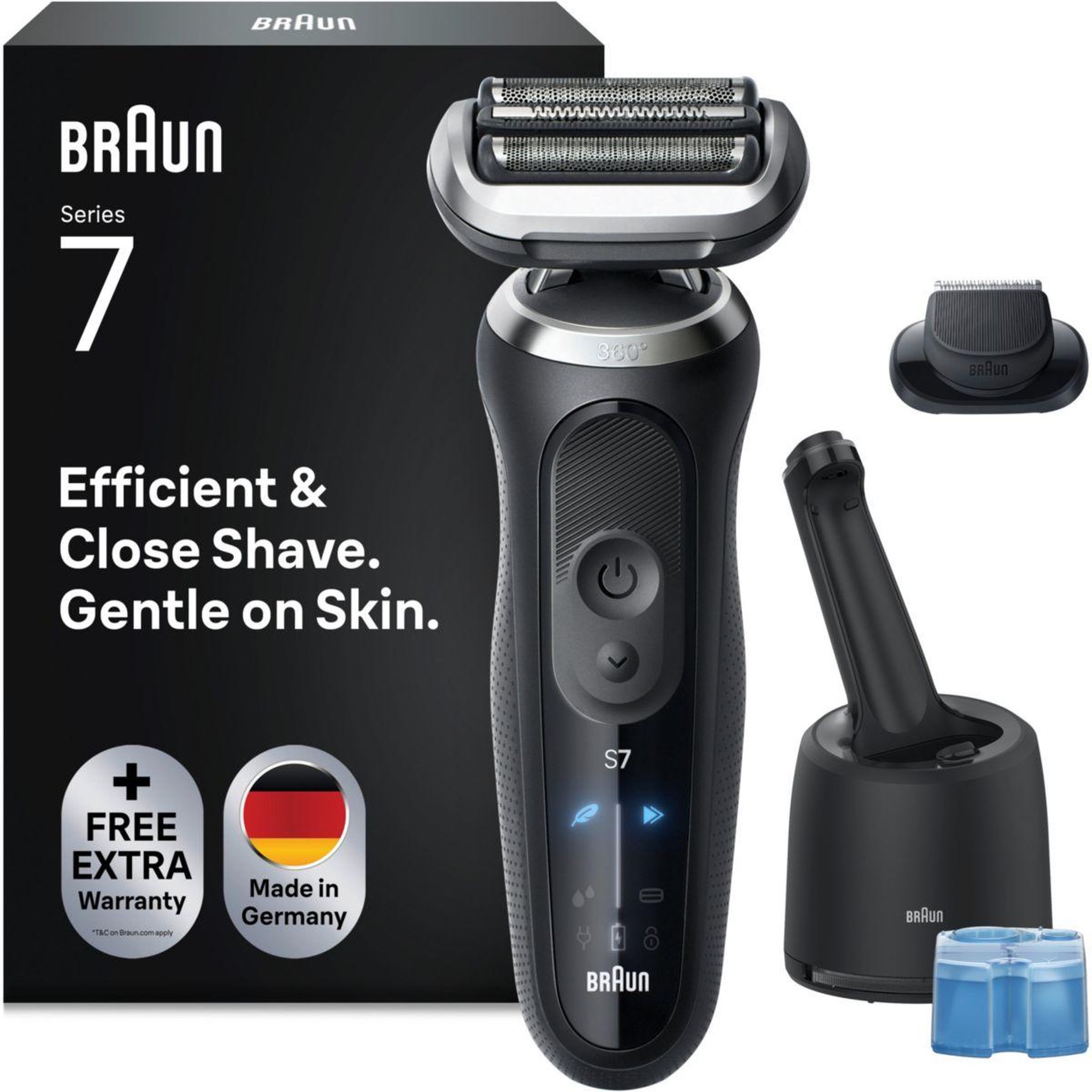 Voir la diapositive 1 : BRAUN Rasoir électrique Series 7 72-G7200cc Clean&Charge