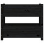 Voir la diapositive 5 : VIDAXL Jardiniere Noir 77x25x66 cm Bois massif de pin