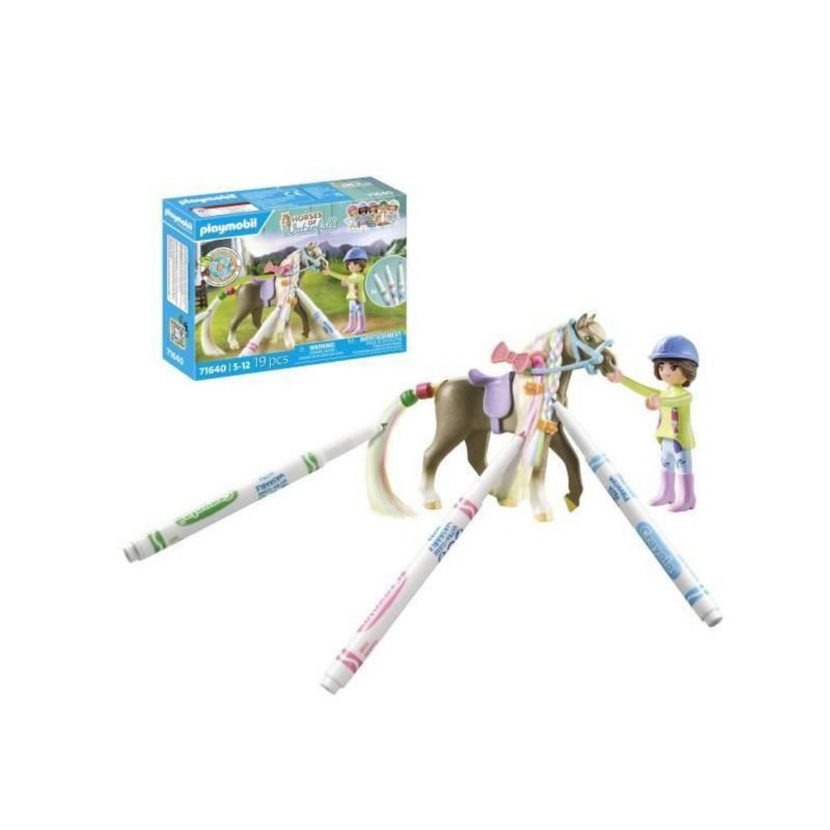 PLAYMOBIL PLAYMOBIL - 71640 - Cavaliere crinier colorie