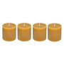 Voir la diapositive 1 : COMPTOIR DE LA BOUGIE Lot de 4 Bougies Votives  Rustic  4,5cm Jaune