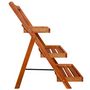 Voir la diapositive 3 : VIDAXL Support de jardiniere a 3 niveaux 50x63x80 cm Acacia solide