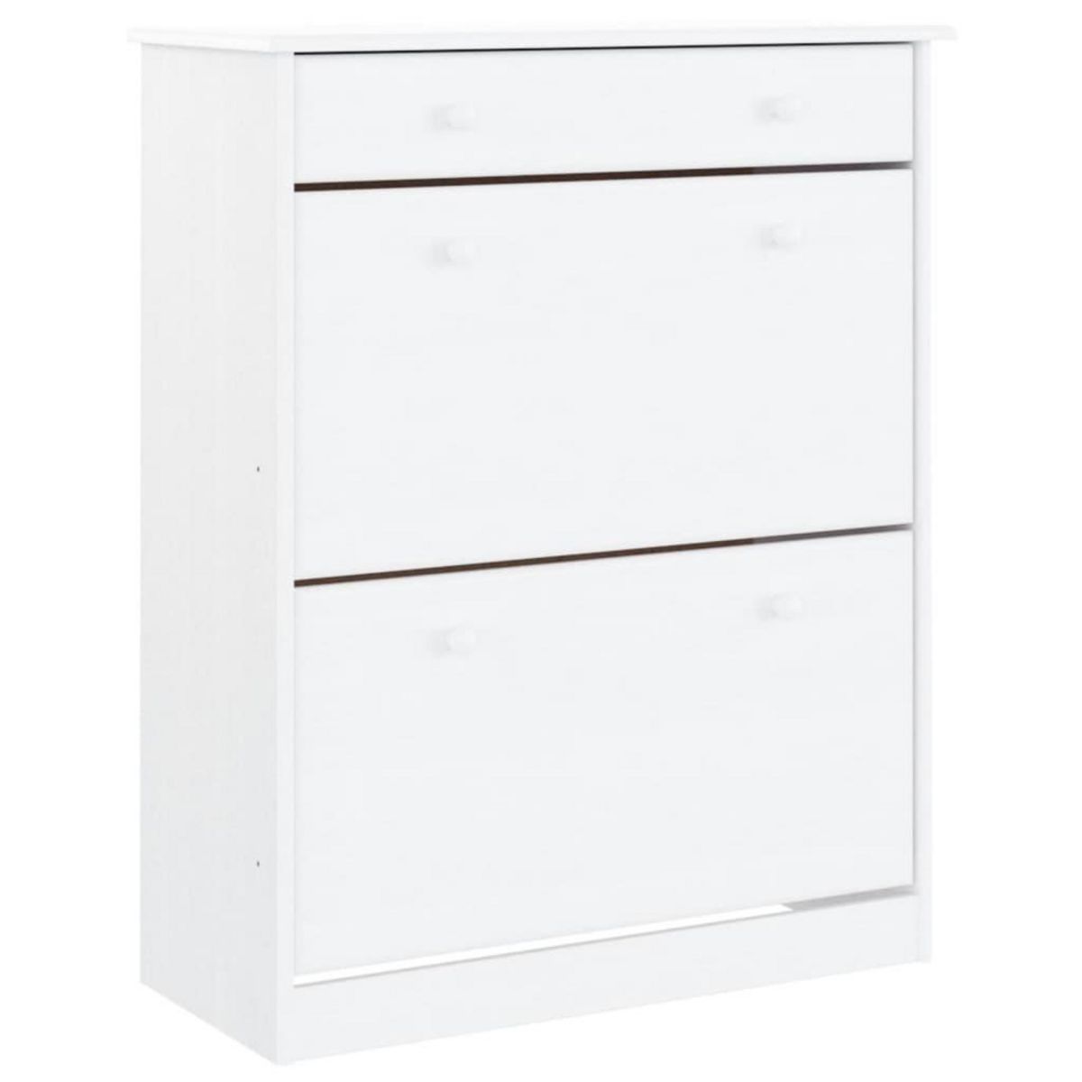 VIDAXL Armoire a chaussures ALTA blanc 77x35x96 cm bois massif de pin