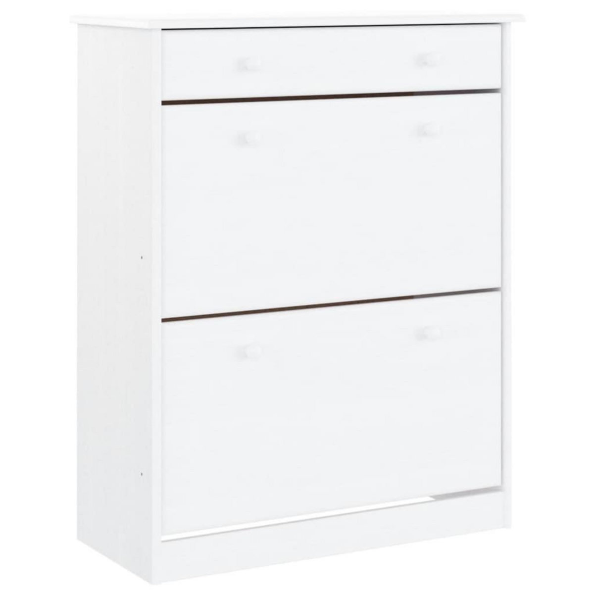 VIDAXL Armoire a chaussures ALTA blanc 77x35x96 cm bois massif de pin