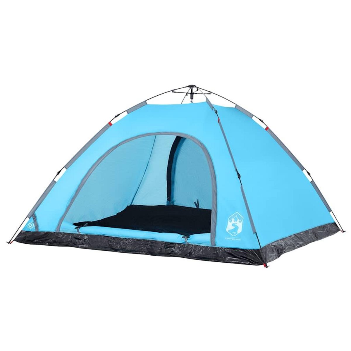 VIDAXL Tente de camping 5 personnes bleu liberation rapide