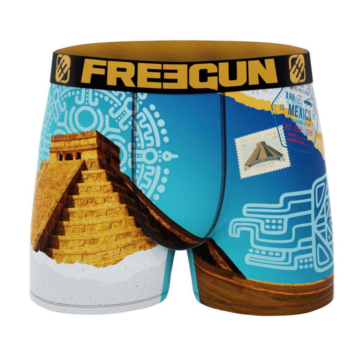 FREEGUN Lot de 3 boxers garçon en polyester recyclé Landscape