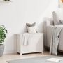 Voir la diapositive 3 : VIDAXL Boîte de rangement Blanc 60x32x45,5 cm Bois massif de pin