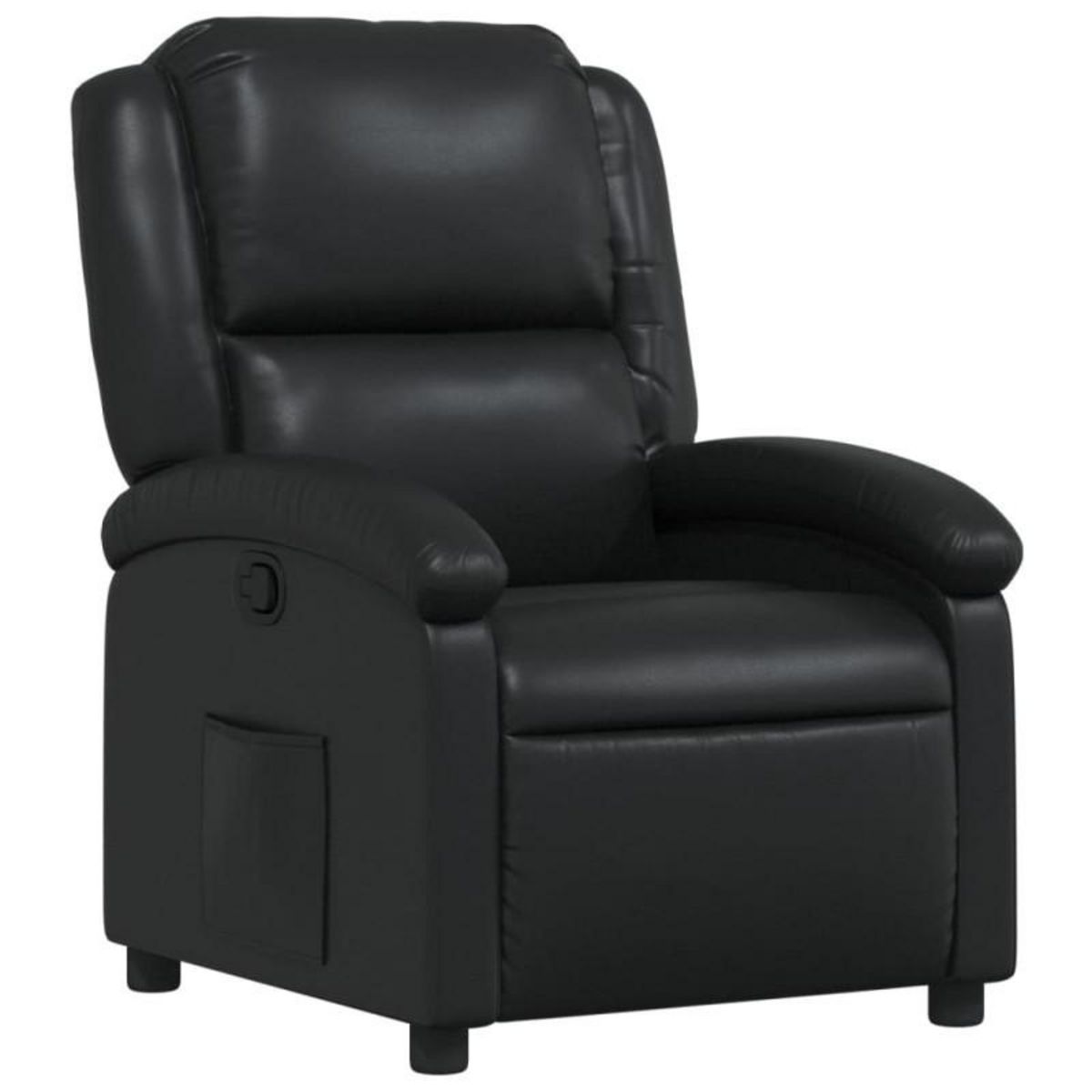 VIDAXL Fauteuil inclinable Noir Similicuir
