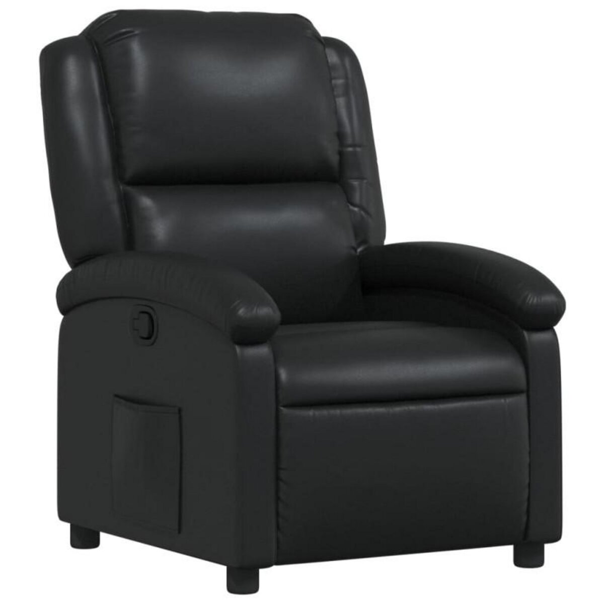 VIDAXL Fauteuil inclinable Noir Similicuir