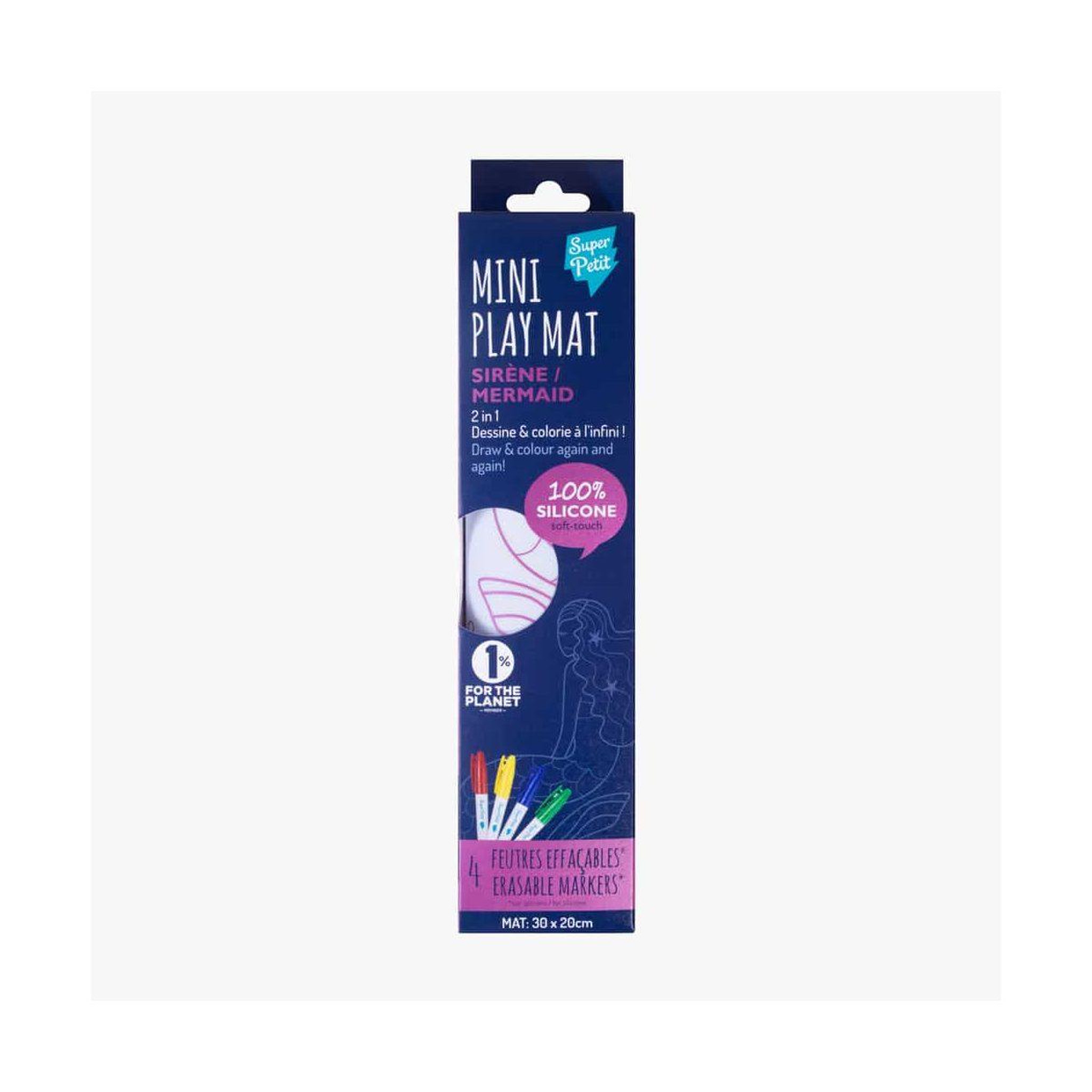 Voir la diapositive 2 : SUPER PETIT Mini playset silicone sirene