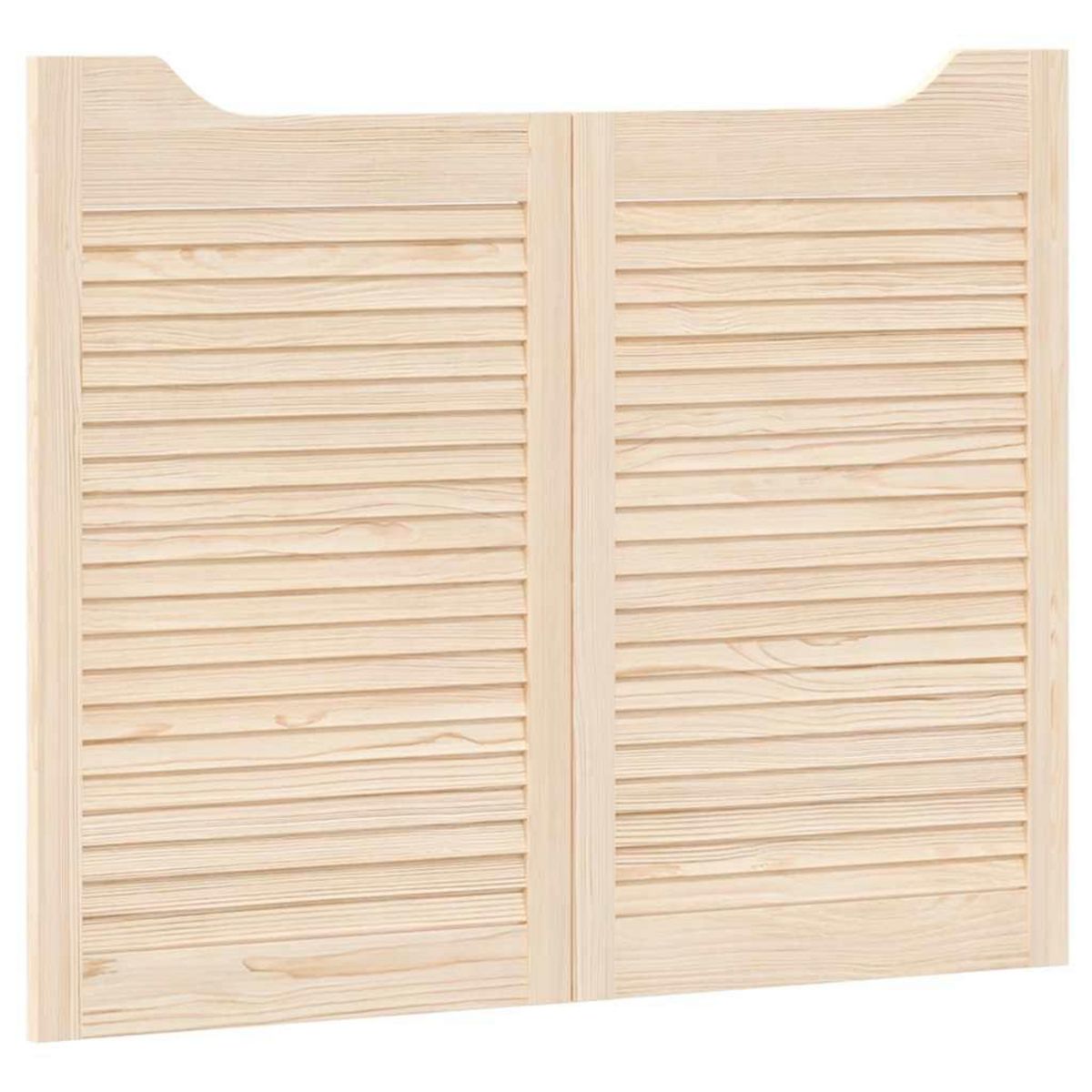 VIDAXL Portes battantes a persiennes 2paires 80x100 cm bois massif Pin