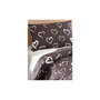 Voir la diapositive 2 : GENERIQUE Parure de lit - 1 housse de couette 140 x 200cm + 1 taies d'oreiller 60 x 60 cm - Imprimé coeur Brun
