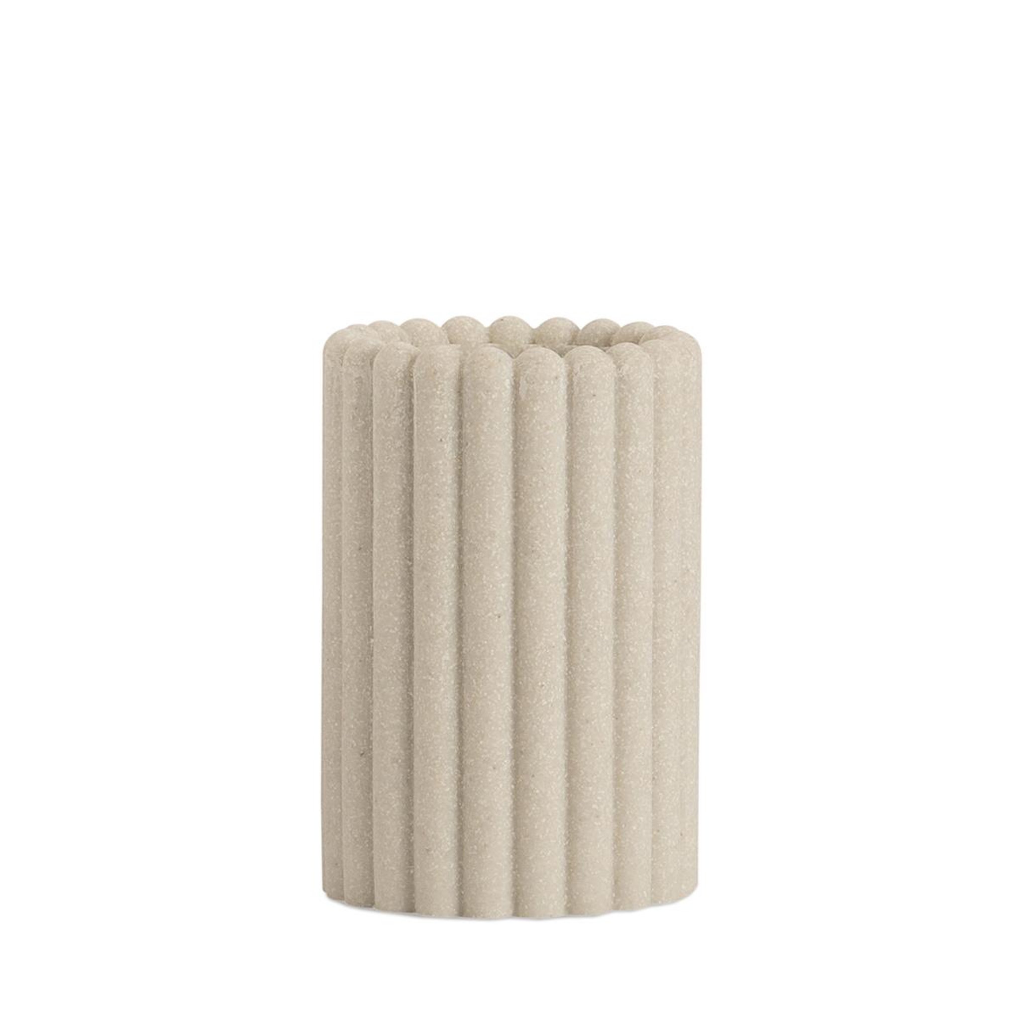 MAISON AUBERTIN Pot brosse à dents résine beige lugano