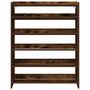Voir la diapositive 4 : VIDAXL Etagere a chaussures chene fume 80x25x100 cm bois d'ingenierie